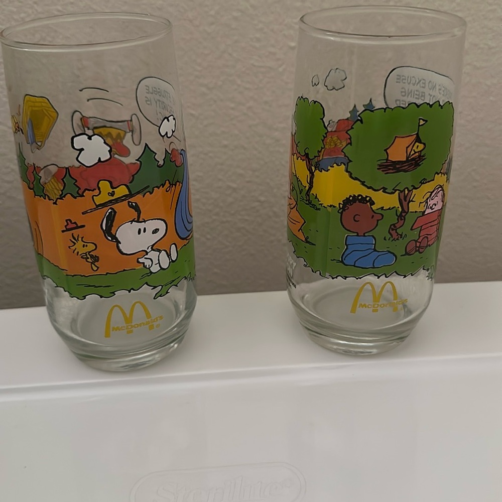 McDonald's Peanuts Character Glass Set